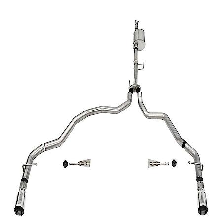 Exhaust System Kit: SS, With Sport Sound Level Muffler, 3" Dia. Pipe, Single Exhaust, Dual Rear Exit