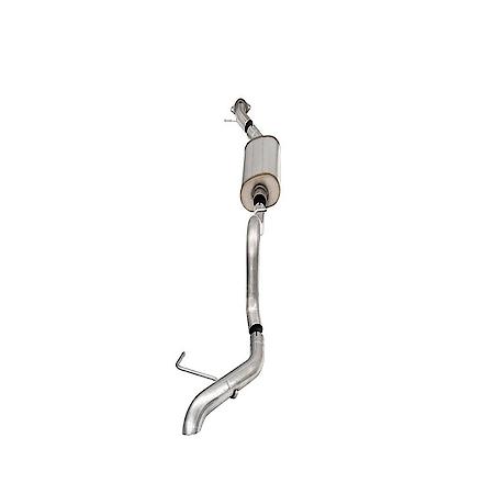 Exhaust System Kit: SS, 2.75" Dia. Pipe, Single Exhaust With Single Rear Exit, 2.75" Turn Down Tips
