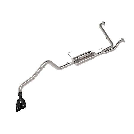 Vulcan Series 2-1/2 In To 3 In Stainless Steel Cat-Back Exhaust With Black Tip
