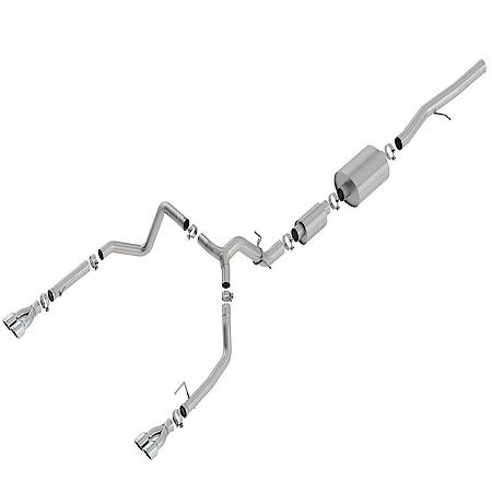 T304 Stainless Steel, With Muffler, Single Exhaust With Dual Exit