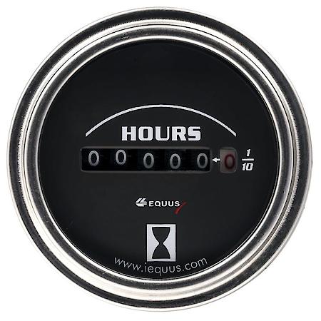 2" Chrome Hourmeter
