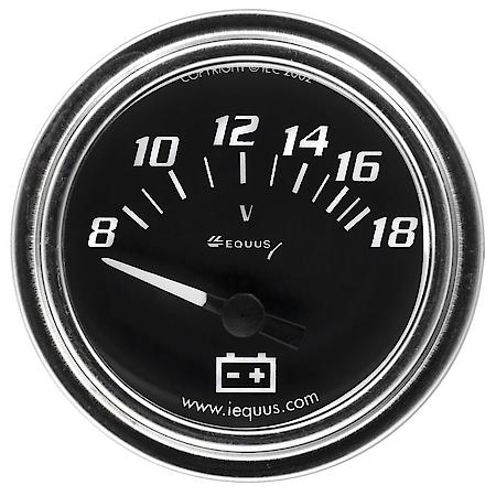 2" Chrome Voltmeter
