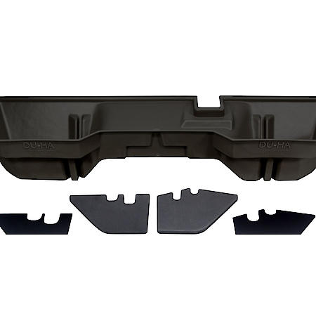 Under Rear Seat, 1 Compartment, Dark Gray, Hd Polyethylene, With Gunrack Insert