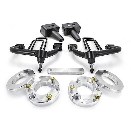 Suspension Lift Kit: 3.5"Front Lift, 1 To 3"Rear Lift, Black Components, With Installation Hardware