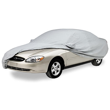 Custom Fit Car Covers Polycotton Gray