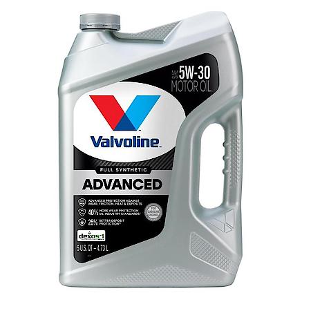 Advanced Full Synthetic 5W-30 Motor Oil: Maximizes Engine Life, 5 Quart