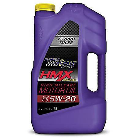 HMX 5W-20 High Mileage Synthetic Motor Oil, Restores Engine Performance, 5 Quart