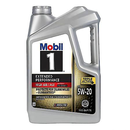 Extended Performance High Mileage Full Synthetic Motor Oil 5W-20, 5 Quart