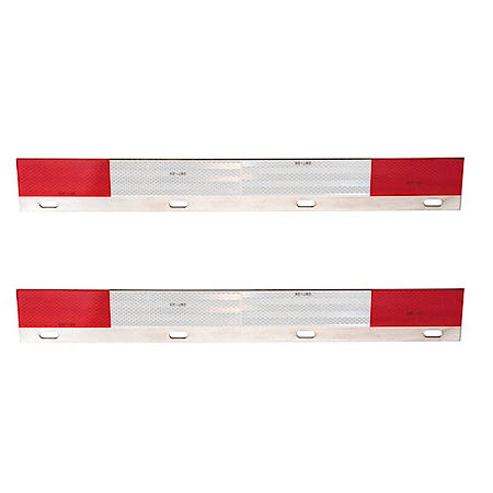Conspicuity Strips Aluminum Straight, pair