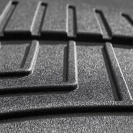 Molded Fit, Raised Channels With A Lower Reservoir, Black, 2 Piece