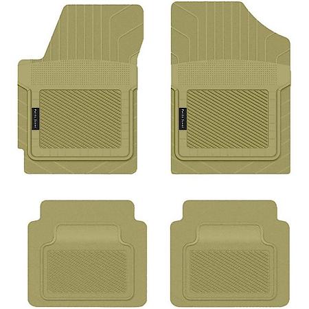 Custom Fit 4 Piece Floor Mat Set, Tan
