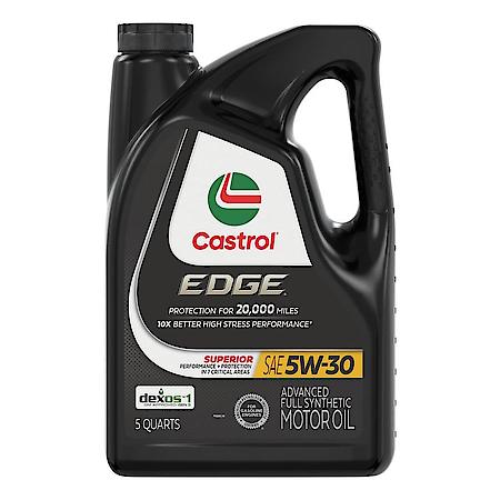 Edge 5W-30 Full Synthetic Motor Oil, Superior Wear Protection, 5 Quart