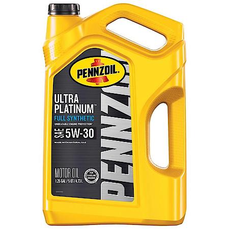 Ultra Platinum 5W-30 Full Synthetic Motor Oil, Extends Engine Life, 5 Quart