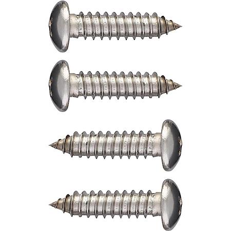 Tapping Fasteners in Rust-Proof Stainless Steel (4 Count, 1/4" x 63/64")