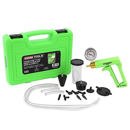 OEMTOOLS 37070 Brake Bleeder Kit & Vacuum Pump Tester for Fuel & Power Steering