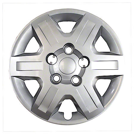 16 Inch, 6 Spoke, Silver, Plastic, Set Of 4, Bolt On