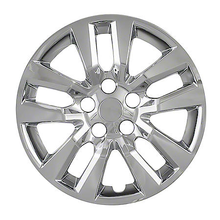16 Inch, 10 Spoke, Silver, Plastic, Set Of 4, Bolt On