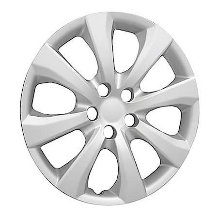 16 Inch, Eight Spoke, Painted Silver, Abs Plastic, Set Of 4