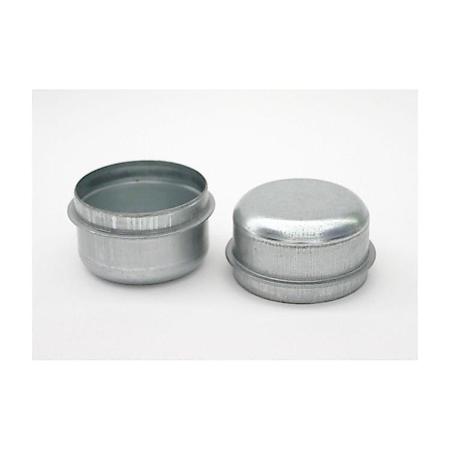 Metal Grease Caps - Fits 10"x2-1/4" Dexter, Hayes, AL-KO - 10"x1-5/8" Hayes- 10"x1-1/2" Dexter, 1.990" Diameter, Pack of 2