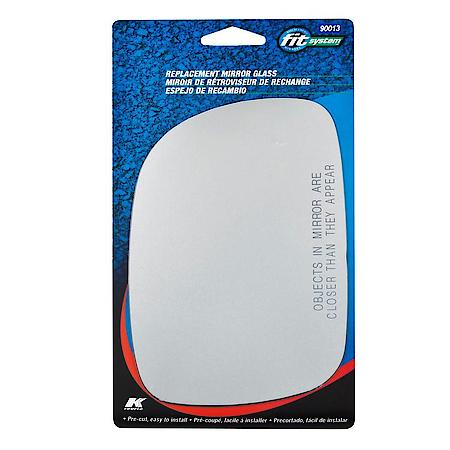 Passenger Side Replacement Mirror Glass with Adhesive Tape