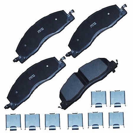 Severe Duty Front Brake Pads: Semi-metallic, With Hardware, Ideal for Heavy Towing - Front