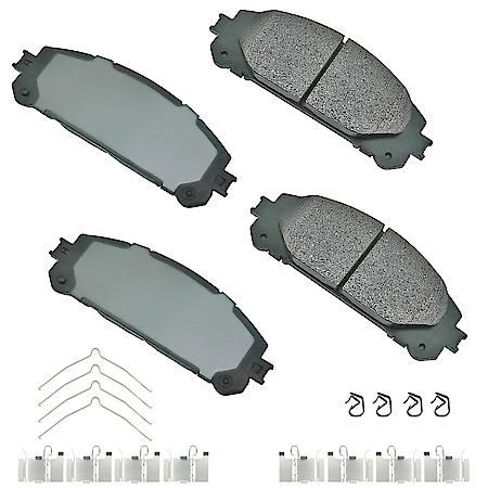 Ceramic Brake Pads, Ultra-Premium with hardware - Front