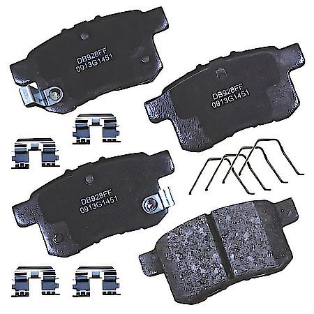 Rear Brake Pads: Ceramic, With Hardware, Long Life, Quiet, and Low Dust - Rear