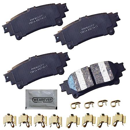 Rear Brake Pads: Ceramic, With Hardware, Better Performance, Quiet, Low Dust - Rear