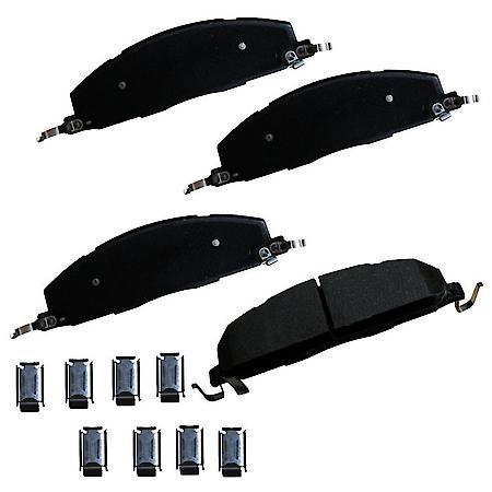 Severe Duty Rear Brake Pads: Semi-metallic, With Hardware, Ideal for Heavy Towing - Rear