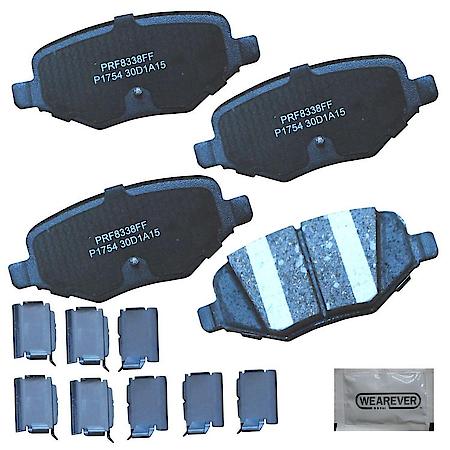 Brake Pads: With Hardware, Ceramic, Better Performance, Quiet - Rear