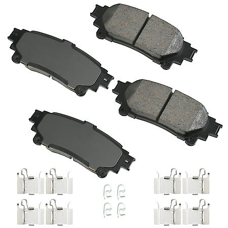 Ceramic Brake Pads, Ultra-Premium with hardware - Rear