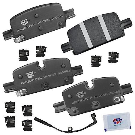 Rear Brake Pads: Ceramic, With Hardware, Better Performance, Quiet, Low Dust - Rear