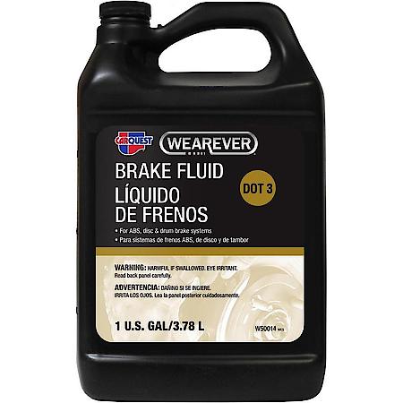 DOT 3 Brake Fluid: Synthetic Formulation, For ABS, Disc, And Drum Brake Systems, 1 Gallon Jug