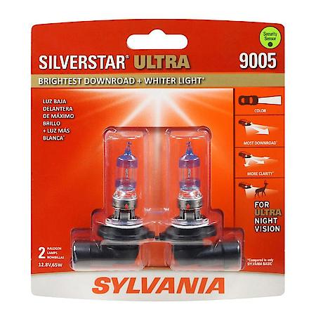 9005 SilverStar Ultra: Halogen Headlight Bulb, Brightest Downroad and Whiter Light, 2 Pack