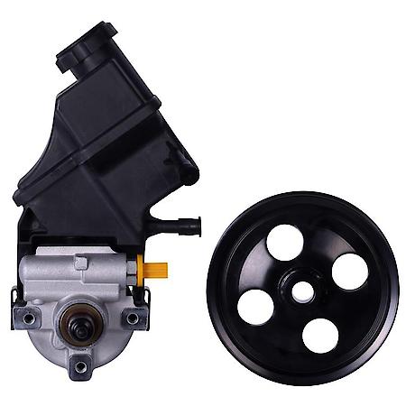 New Power Steering Pump with Pulley, Reservoir and Cap