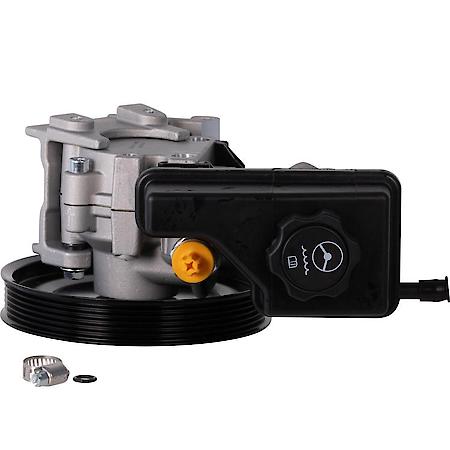 Power Steering Pump with Pulley Reservoir and Cap