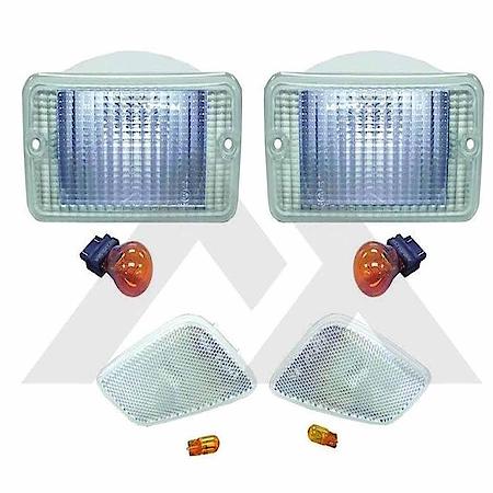 Clear Parking & Side Marker Light Kit, Front