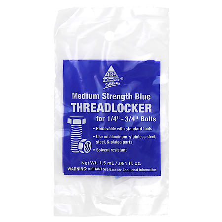 Blue Threadlocker, Pouch, 1.5 mL