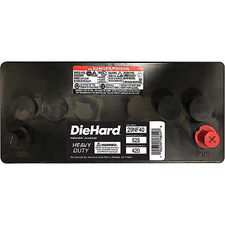 Battery: 29NF Group Size, 420 CCA, 525 CA, 77 Minute Reserve Capacity, Heavy-Duty