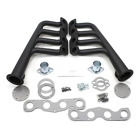 H8208 1 7/8"X3 1/2" Lakester Header Street Rod Lakester 331-392 Hemi Hi-Temp Black Coated