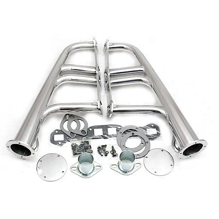 H8074-1 1 7/8"X3 1/2" Lakester Header Street Rod Lakester 348-409 Metallic Ceramic Coated