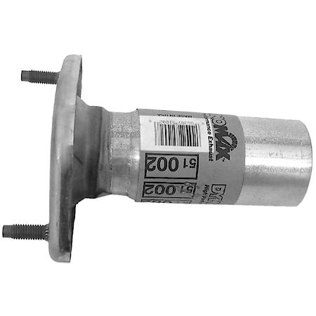 Exhaust Pipe 2 Bolt Welded Flange Inlet  2.5 Inch Outlet OD
