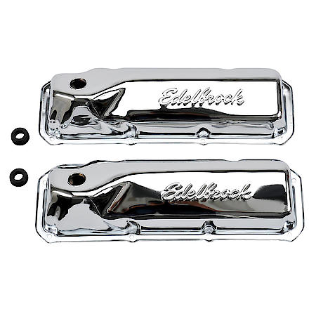 Signature Series Valve Covers: Ford 351M-400 & 351C V8, Chrome Steel, Set Of 2
