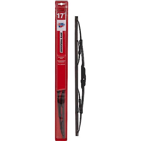 Conventional Wiper Blade: Pack of 1, 17"