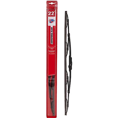 Conventional Wiper Blade: Pack of 1, 22"