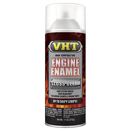 VHT, Engine Enamel, High Heat Spray Paint, Gloss, Clear, 11-oz