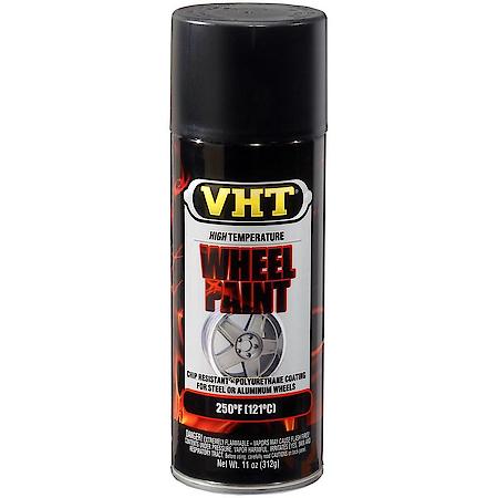 VHT, High Temperature Wheel Paint, Satin, Black, 11-oz