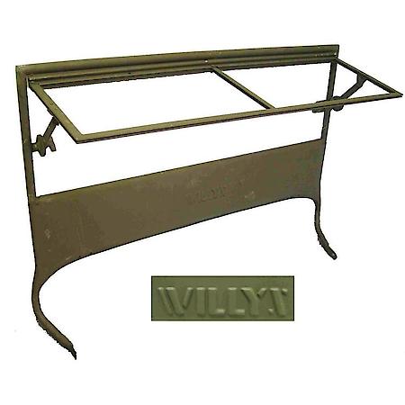 Windshield Frame; Willys Script; 46-49 Willys CJ2A