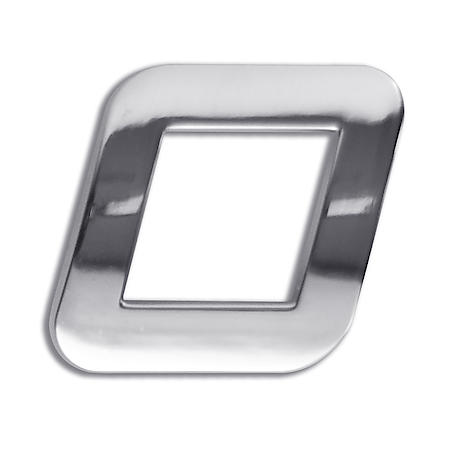 3D Custom Chrome Emblem, O Symbol, Letter O Emblem