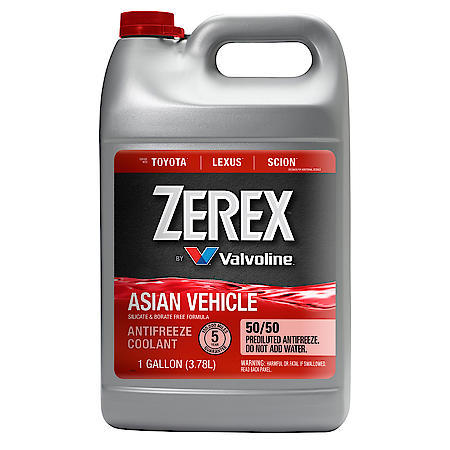 Asian Vehicle Red 50/50 Ready-to-Use Antifreeze / Coolant, 1 Gallon